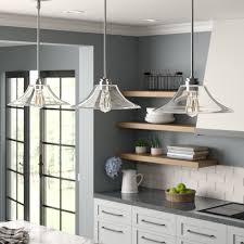 light kitchen island linear pendant