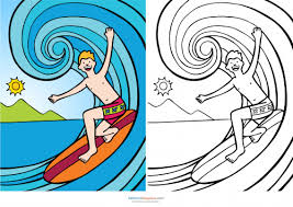 Free coloring book for kids 2. Match Up Coloring Pages Surfing Kidspressmagazine Com