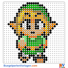 Bugelperlen Vorlagen Von Link Von Zelda Zum Herunterladen Und Ausdrucken Bugelperlen Vorlagen Basteln Bugelperlen Bugelperlen