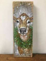 44 Super Ideas For Painting Wood Art Posts Christmas Paintings Wood Art Wood Painting Art