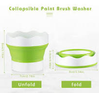 Paint Brush Cleaner | Portable Paint Brush Washer | 1.2L Washing Bucket  Brush Holder Cleaner Painting Water Cup For Watercolor Oil Painting