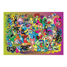 Us orders of $35+ from any participating shop now ship free. Bgraamiens Puzzle Lovely Monsters 1000 Pieces Cute Cartoon Color Jigsaw Puzzles Walmart Canada
