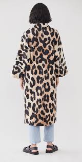 Ganni Linen Canvas Coat Shopbop