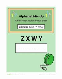 Atoms are the basic building blocks of matter that make up everyday objects. Alphabet Mix Up 7 Worksheet Education Com
