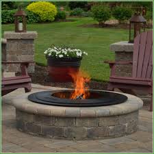 Cannot be placed on a wooden deck. Zentro 24 Smokeless Fire Pit Insert W Lid Backyard Living