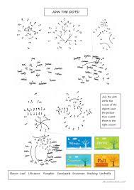 Display a picture of a bear by following the dots up to 19. Join The Dots Alphabet Numbers 1 20 Seasons English Esl Worksheets For Distance Learning And Physical Classrooms
