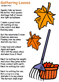 Gathering Leaves Poetry For Kids Autumn Poems Robert Frost Poems