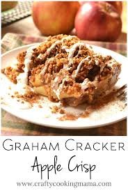 Graham Cracker Apple Crisp Graham Cracker Apple Brown Betty Crafty Cooking Mama Recipe Graham Cracker Recipes Graham Crackers Graham Cracker Dessert