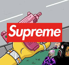 Bart sticks to a full lineup of supreme threads, while homer mixes it up with pigalle, bape and. Bart Bape Supreme Logo Logodix