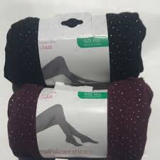 Nwt Sheer Sparkle Tights M L Lot Of 2 Nwt
