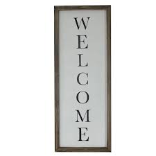 Decorative signs and plaques come in a variety of materials, all with specific benefits. Farmhouse 36 Inch Welcome Rustic Wood Wall Sign Ready To Hang Walmart Com Walmart Com