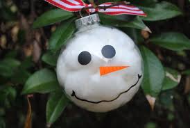 Diy Ornament Fill Clear Glass Ball With Cotton Balls Used Vinyl For Nose And Kids Christmas Ornaments Christmas Ball Ornaments Diy Diy Christmas Ornaments