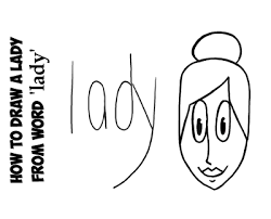 How To Draw A Woman Or Lady From The Word Lady Easy Tutorial For Kids How To Draw Step By Step Drawing Tutorials How to draw baby groot (baby plant).