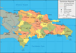 Dominican Republic Map And Satellite Image