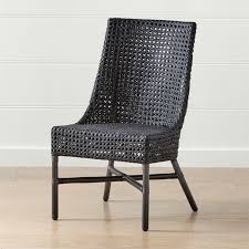 Shop Maluku Black Rattan Dining Side Chair Maluku S Airy Weave Relaxes Its Classic Lines For A Ca Side Chairs Dining Rattan Dining Chairs Bamboo Dining Chairs