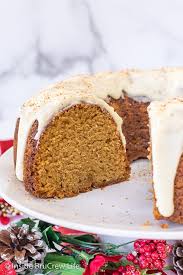 This lightly spiced eggnog cake is the answer to any eggnog lover's dream. Eggnog Bundt Cake