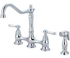 Visit vintagetub.com today for free shipping on bridge kitchen faucet orders over $50! Americana Two Handle Kitchen Bridge Faucet Pioneer Industries