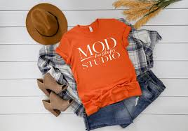 Bella Canvas 3001 Burnt Orange T Shirt Mockup Fall Mockup Etsy Orange T Shirts Teacher Shirts Clothing Mockup
