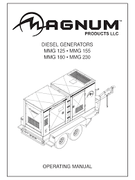 Magnum auto generator start wiring diagram. Magnum Mmg 125 Operating Manual Pdf Download Manualslib