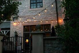 New Jersey Cafe Lighting Outdoor Edison Lights Edison Lighting Backyard Lighting