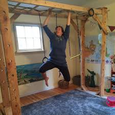 Made from an old rolling kitchen cart, this diy toy workbench can be transported to any room in the house for endless fun. See This Instagram Photo By Nutritiousmovement 316 Likes Indoor Monkey Bars Monkey Bars Indoor Jungle Gym