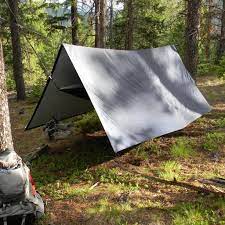 A backpacking tarp is an excellent means of getting closer to nature. V9 Strong Tarp Hammock Camping Tarp Rain Fly Tent Trek Light Gear