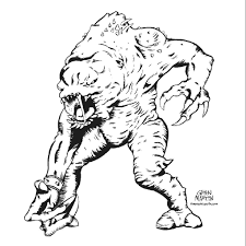 Rancors had different skin color depending on the subspecies; Pin By Traropa Customs On Rancor Star Wars Coloring Sheet Coloring Pages Coloring Sheets