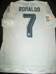 Ronaldo llegó al real madrid en 2002 y defendió la camiseta blanca hasta 2007. Cristiano Ronaldo Real Madrid 2015 2016 Adizero Player Issue Jersey Ca Foreversoccerjerseys