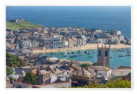 Click on the thumbnail to see live image from the webcam. Christian Muringer Blick Auf Altstadt Und Hafen Von St Ives Cornwall England Poster Online Bestellen Posterlounge De
