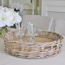 Get it as soon as wed, apr 14. Grey Wicker Round Tray Bliss And Bloom