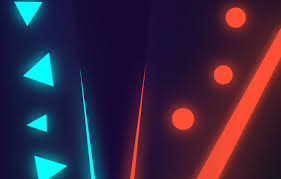 Shades of blue include cyan, navy, turquoise, aqua, midnight blue, sky blue, royal blue, and aquamarine. Wallpaper Line Circles Triangles Neon Red Vs Blue Purple Gradient Blue Neon Red And Blue Neon Red Neon Images For Desktop Section Abstrakcii Download