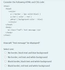 Instantly share code, notes, and snippets. Consider The Following Html And Css Code Html Chegg Com
