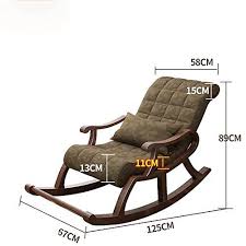 Jian Ming Solid Wood Rocking Chair Lazy Leisure Chair Adult Siesta Chair Balcony Elderly Chair Lazy Sofa Rocking Chair Modern Rocking Chair Wood Rocking Chair
