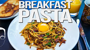 Please watch and comment over there! The Best Breakfast Pasta Carbonara Sam The Cooking Guy 4k