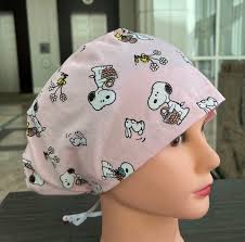 Snoopy Easter Scrub Cap Euro Style