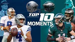 Cowboys Vs Eagles Top 10 Moments In The Nfc East Rivalry Nfl Highlights Nfl Highlights Cowboys Vs Fantasy Football App