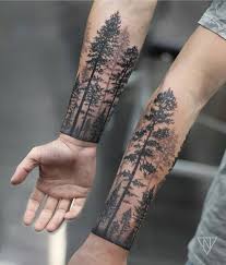 Arm Tattoos Trees Tattoos Tattoos For Guys Cuff Tattoo