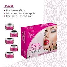 Professional Blu Lady Skin Whitening Facial Kit With 5 in 1 Face Massager  (Set of 6) 275 gm : Amazon.in: Beauty