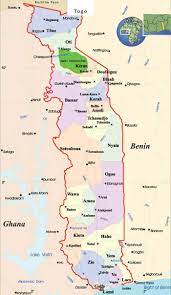 Carte Regions Togo Carte Des Regions De Togo