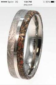 Meteorite Dinosaur Fossil Titanium Ring Coolest Ring I Think I Ve Ever Seen Unusual Wedding Rings Dinosaur Bone Ring Bone Wedding Ring