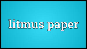Litmus Paper Meaning Youtube