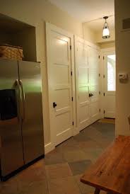 Repurposed old doors are a great way to bring a unique vintage or eclectic feel to your home decor. Old Home Interior We Used A 4 Panel Recessed Door I Wanted 5 Panel As Its A More Doors Interior Shaker Interior Doors 4 Panel Doors