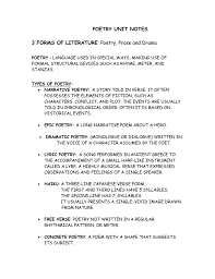 I call that piece a wonder. 3 Forms Of Literature Poetry Prose And Drama