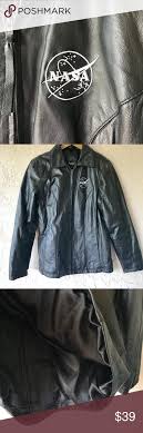 Nasa Burke Bay Leather Isolation Jacket Black M Jackets Black Women Shopping