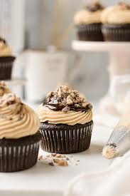 Strawberry cupcakes with strawberry buttercream frosting. Chocolate Truffle Cupcakes With Salted Caramel Buttercream Curly Girl Kitchen