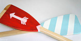 In both cases, you need to find an appropriate space to use and then figure out how best to attach the oars to the wall. Instant Nautical Decor Learn How To Make Painted Oars For Decoration
