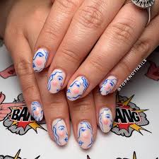 Abstract Face Art Nails Swag Nails Minimalist Nails Funky Nails