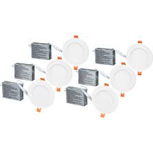 The contractor wants to start lighting in two weeks. Jib 4 1 4 Led Recessed Light 9 W Matte White 6 Pack Jldsk4w6 Rona