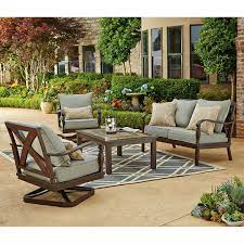 Brittany 4 Piece Conversation Set Sam S Club Patio Furniture Conversation Sets Patio Patio Furniture Sets
