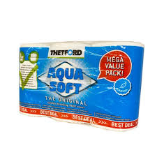 Each roll averages 200 sheets (9.6 x 12.5 cm). Thetford Aquasoft Toilet Paper Rolls 6 Pack Tentworld
